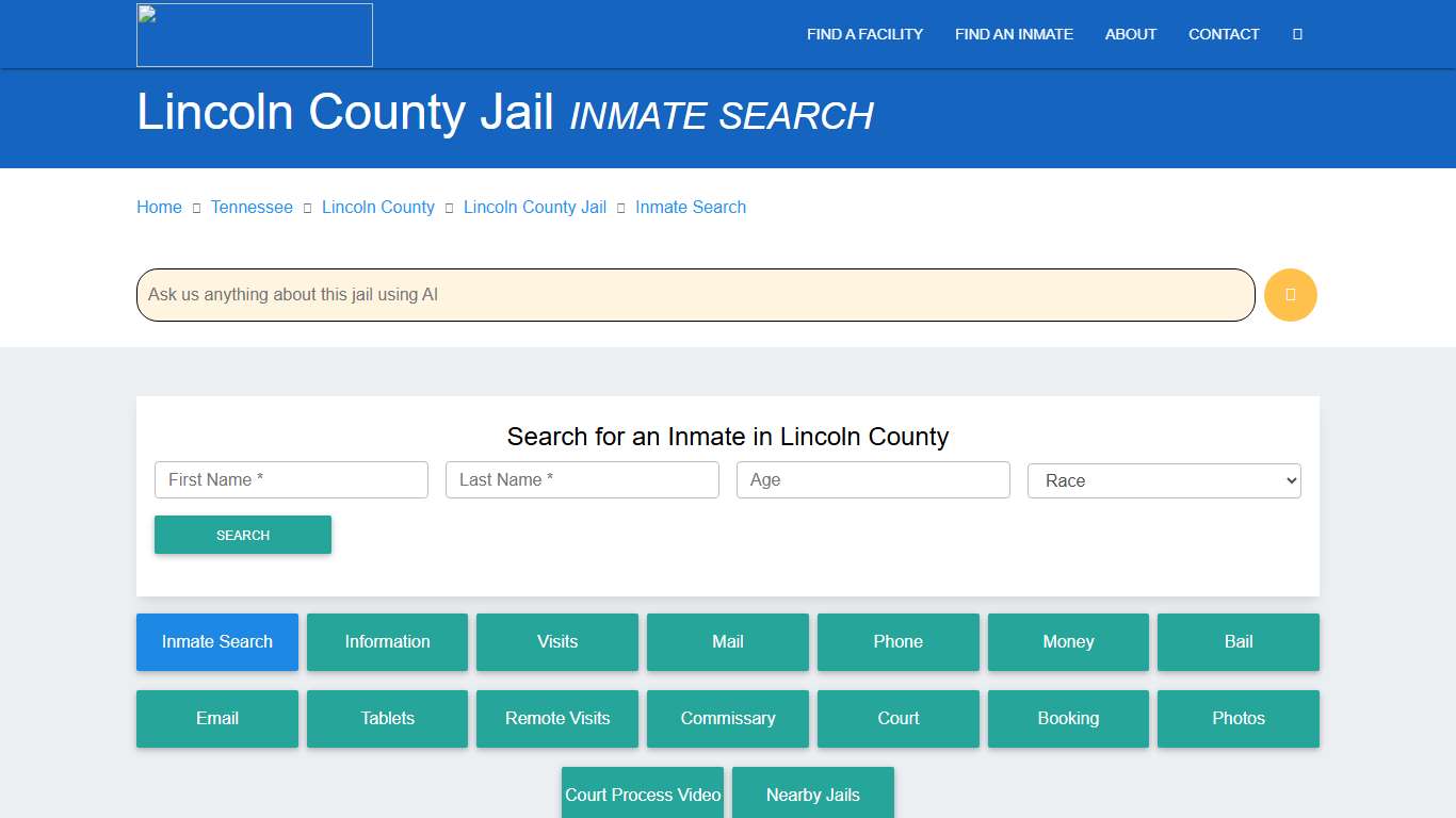 Lincoln County Inmate Search & Roster Find Inmates TN